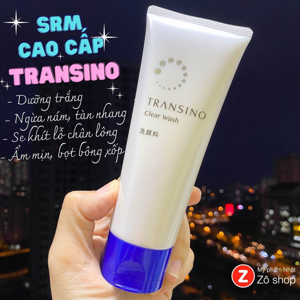 Sữa rửa mặt dưỡng trắng, ngăn ngừa nám/ tàn nhang, se khít lỗ chân lông - Transino Clear Wash (100g)