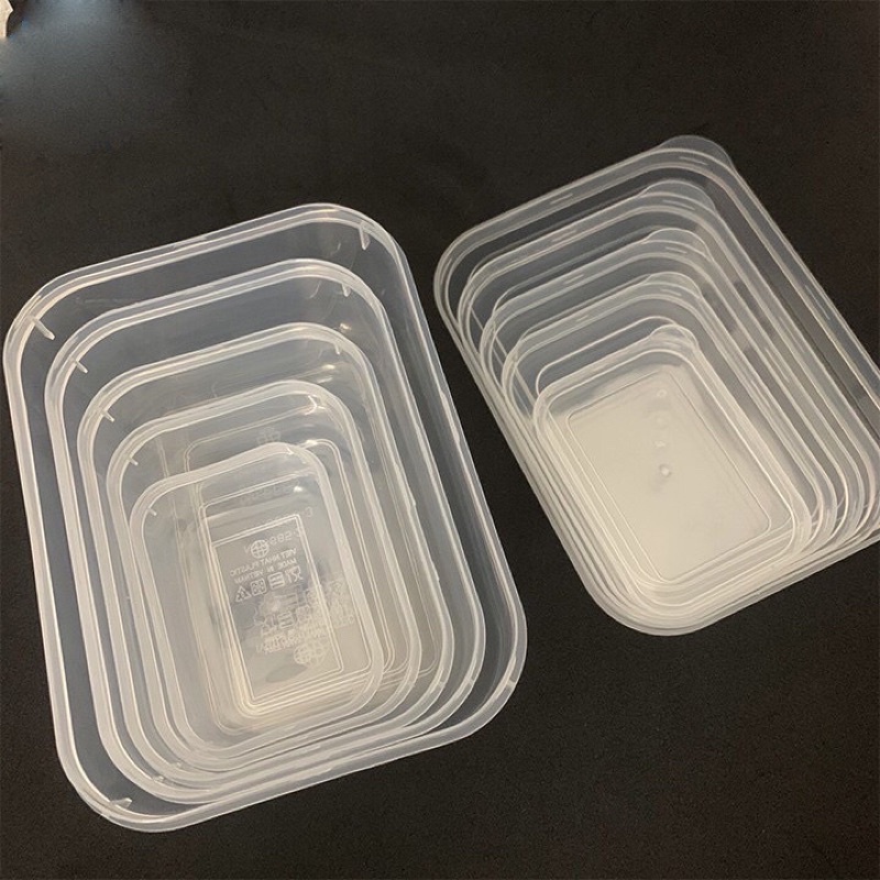 Set 5 Hộp Nhựa có nắp đậy Kín Đu size từ Nhỏ đến Lớn