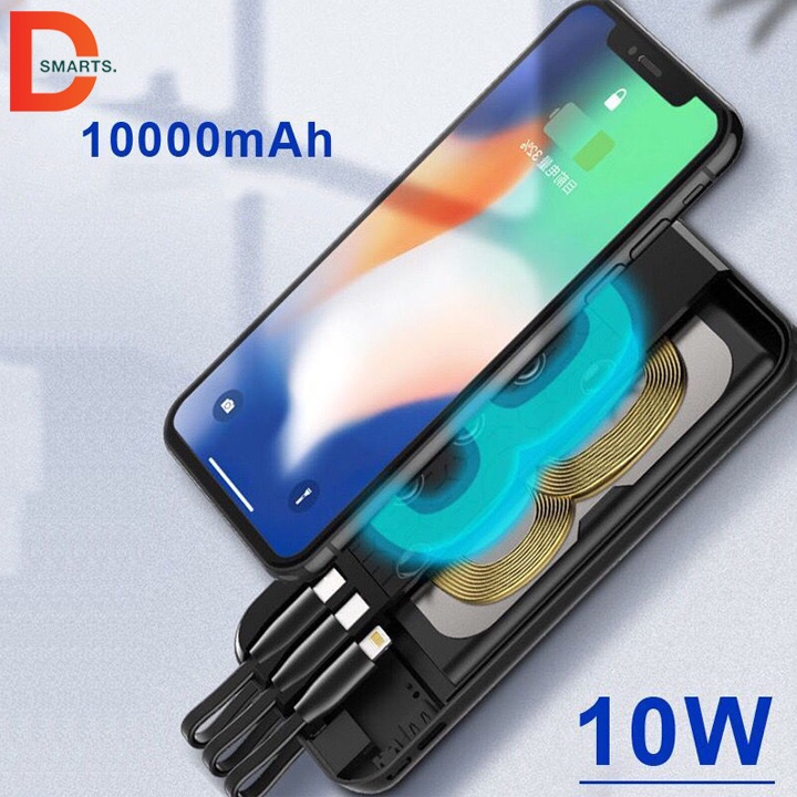 Sạc dự phòng đa năng 3 cổng USB cho cả iphone và android  tiện lợi