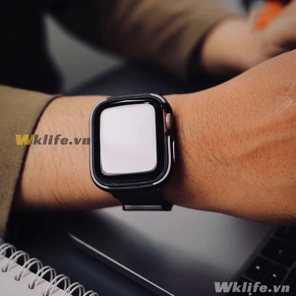 Ốp Viền Apple Watch WiWU Defense Armor Viền Nhôm Size 44mm Apple wacth Seri 4/5/6/SE