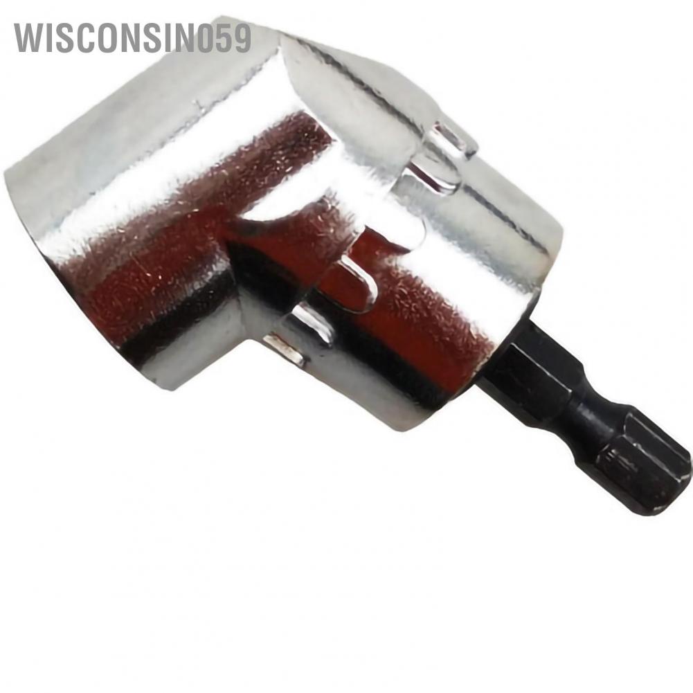[Hàng Sẵn] Tua vít góc Bit 105 ° Xoay Phụ kiện Máy khoan điện Mở rộng Phụ kiện 1 / 4in Hex【Wisconsin059】