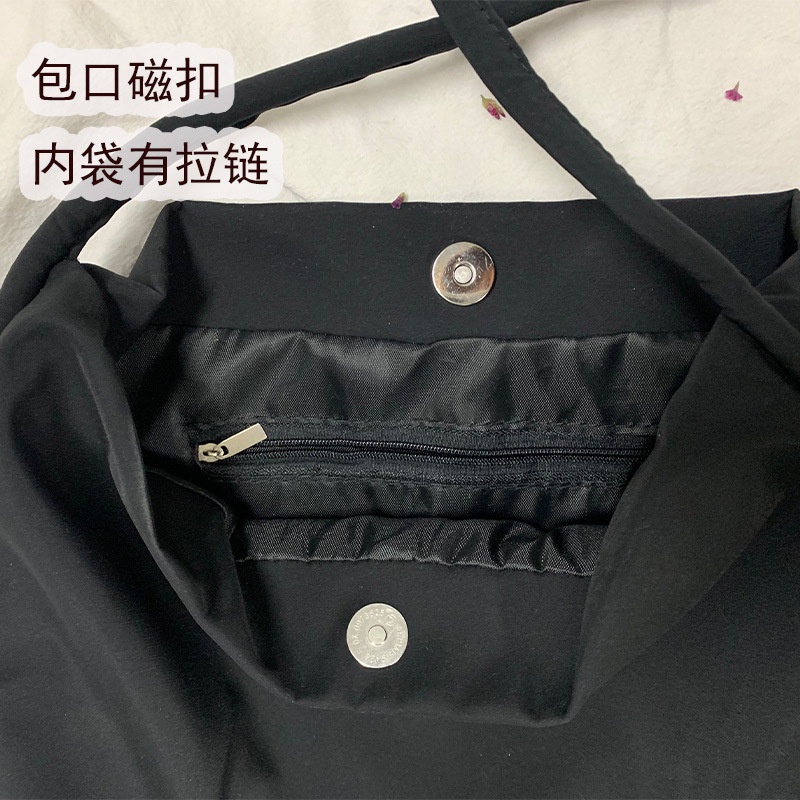 Túi Đeo Vai Vải Canvas Nylon Màu Sắc Ngọt Ngào Thời Trang Cho Nữ