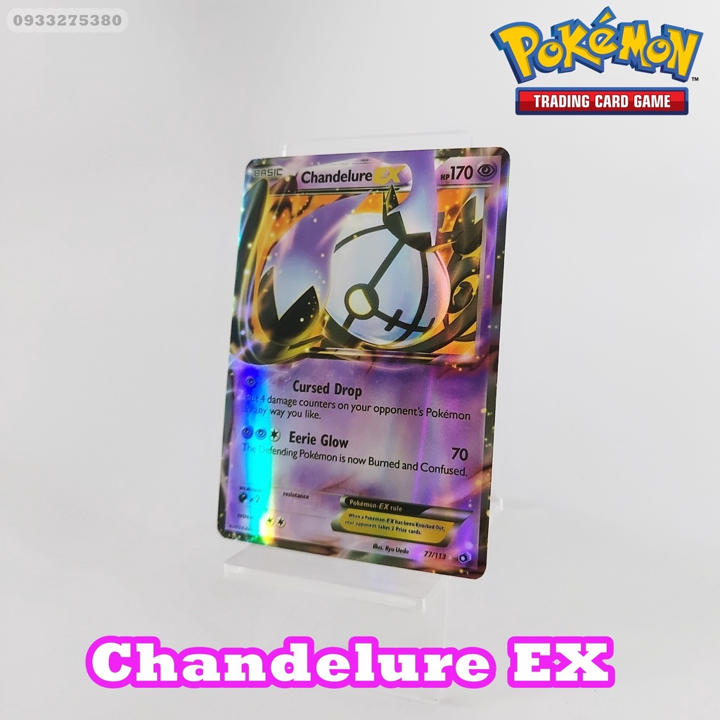 Thẻ bài Pokemon Chandelure EX