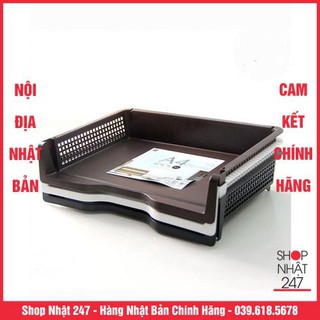 [GIẢM SỐC] Combo 3 Khay đựng tài liệu A4 (có thể xếp chồng) Nội địa Nhật Bản