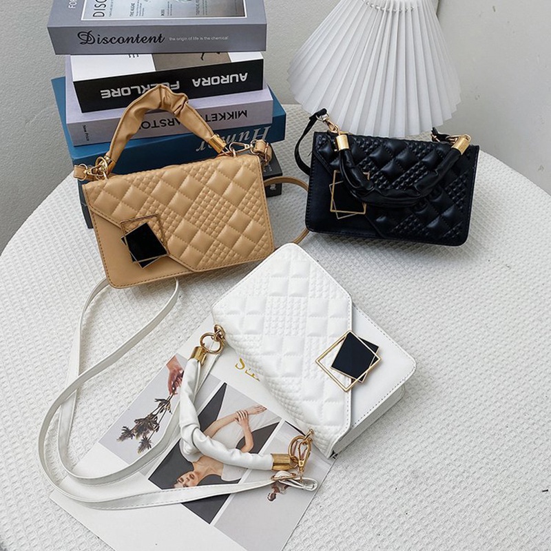 Túi Đeo Chéo Dáng Vuông Nhỏ Phong Cách Hàn Quốc Thời Trang Cho Nữ