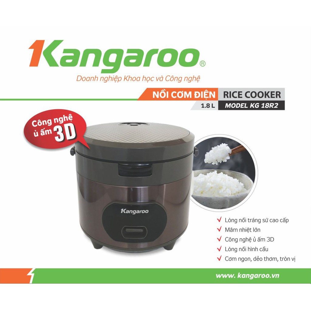 Nồi Cơm Điện Kangaroo KG18R2