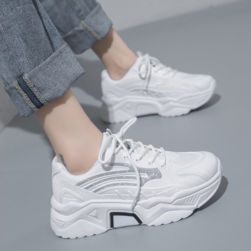 Giày Nữ GN04 Giày Thể Thao Sneakers Giày Độn Đế Nữ 3-4Cm Hottrend Dành Cho Bạn Trẻ Năng Động Cá Tính Và Tăng Chiều Cao