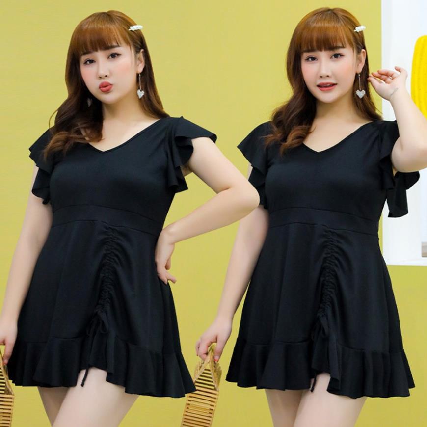 Bikini Bộ Đồ Bơi Nữ Bigsize Dạng Váy Kín Đáo Cho Người Béo Mập (Nhúm) - Hàng nhập khẩu *