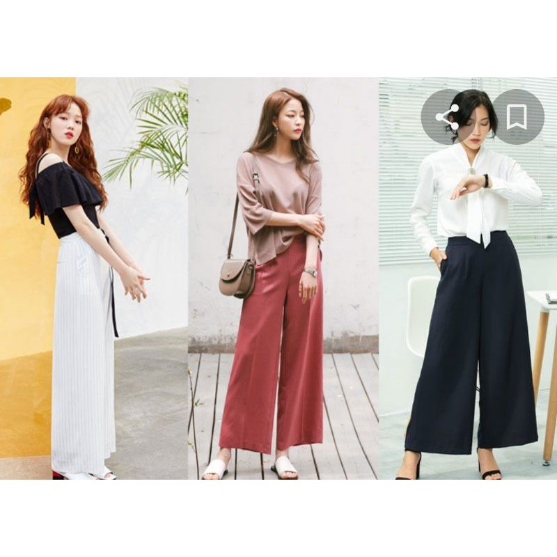 Quần nữ ống sớ dáng suông