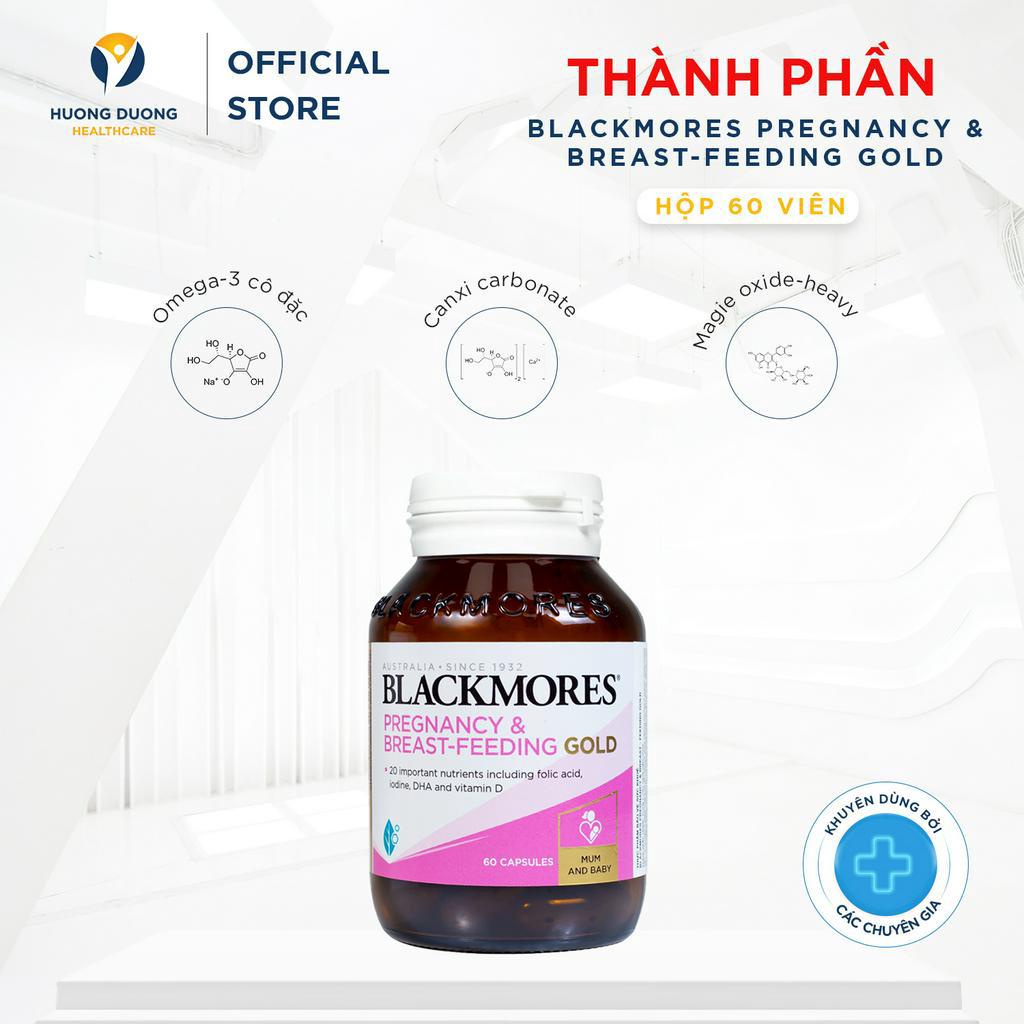 Viên uống Blackmores Pregnancy & Breast - Feeding Gold bổ sung dưỡng chất - 60 viên