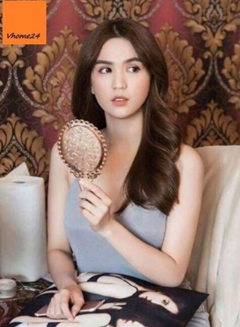 Gương cầm tay công chúa size lớn ASC096