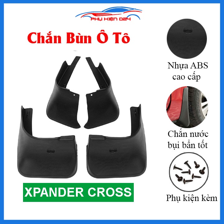 Bộ 4 chắn bùn chuẩn cho xe Xpander, Xpander Cross (kèm bộ ốc)