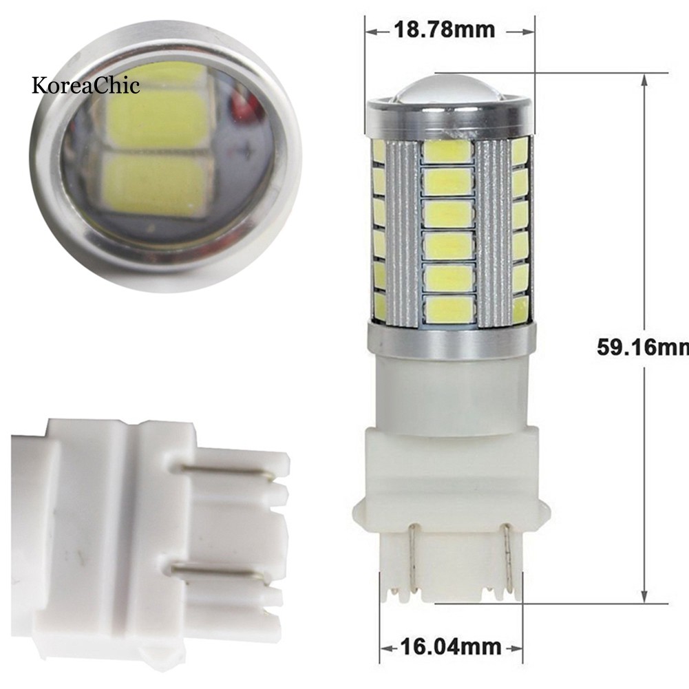 Set 2 Đèn Led Xi Nhan Xe Ô Tô 3157 5630 33-smd 900 Lumen Dc12v