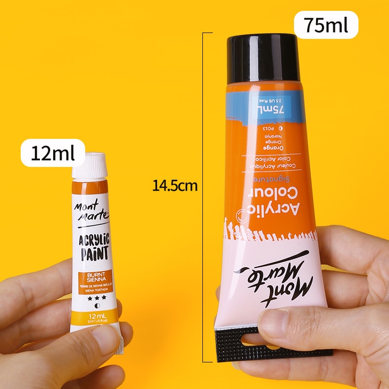 Màu Acrylic Mont Marte 75ml - Orange - Acrylic Colour Paint Signature 75ml (2.54oz) - MSCH7507