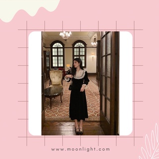Đầm dài phối ren sang chảnh