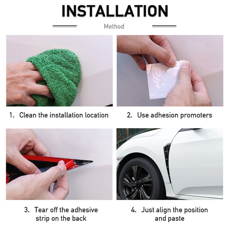 SEAMETAL 2 Nắp thông gió gắn cản chắn bùn cho ô tô Honda Civic thế hệ 10 2021 2020 2019 2018 2017