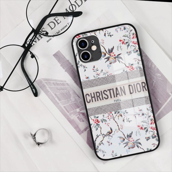 Ốp kính cường lực hình logo Dior Bảo Vệ Camera riêng mình Iphone OK-JC20210051