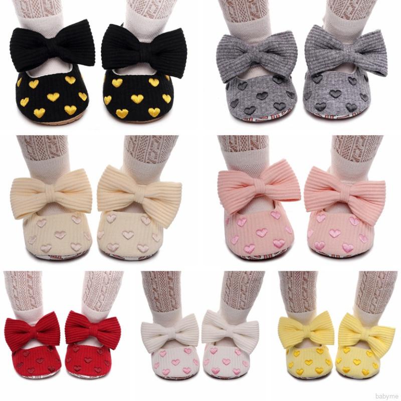 Giày búp bê đế mềm chống trượt dành cho bé gái 0-18 tháng tuổi