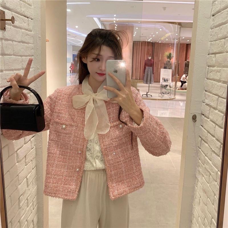 ÁO DẠ TWEED DÁNG TIỂU THƯ