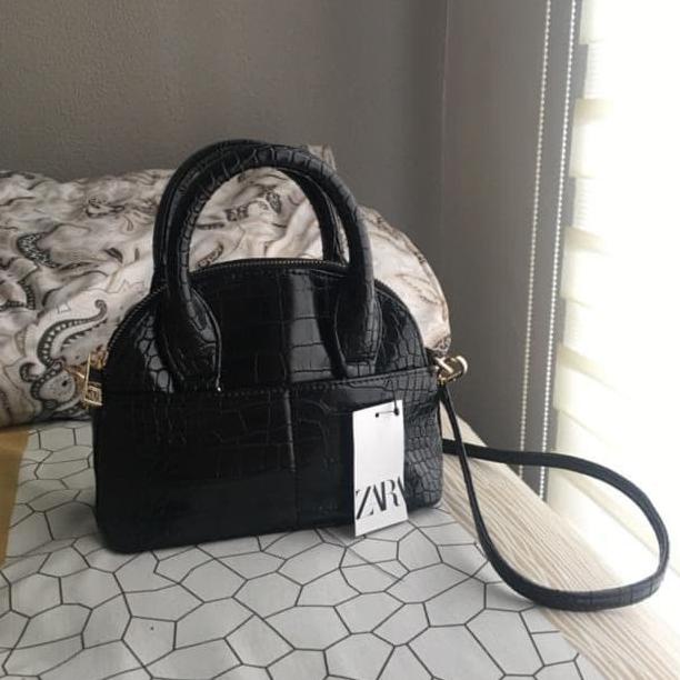 Túi Đeo Chéo MINI Zara Vân Da Cá Sấu Sang Trọng Thời Trang Cho Nữ