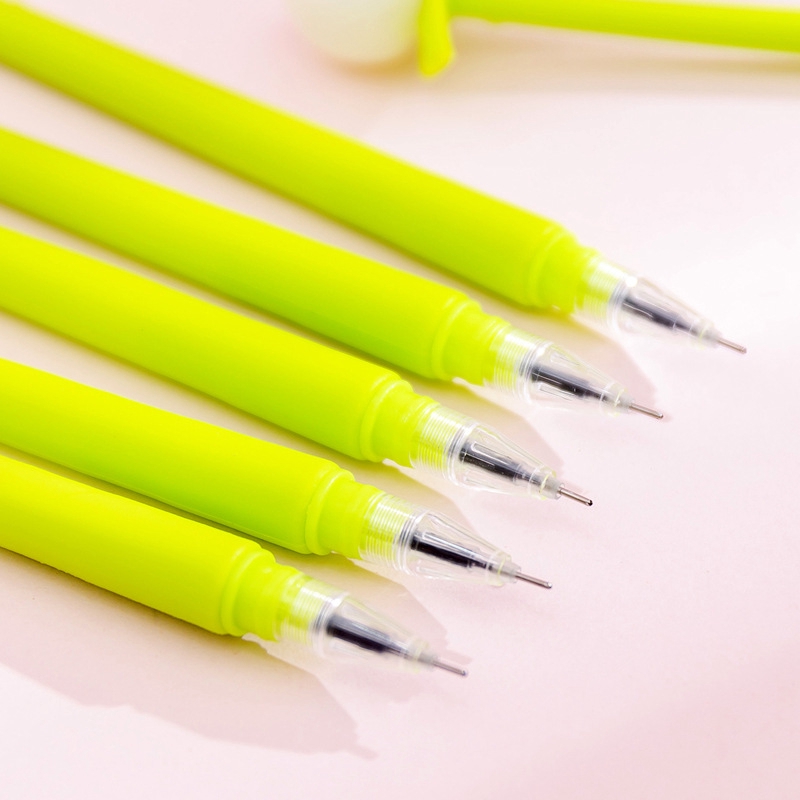 1 Bút Gel Silicon Đào Màu Sắc Dễ Thương Sáng Tạo Trong Trường Hợp Ánh Sáng Nhỏ Tươi Và Đáng Yêu Học Sinh Viết Ký Bút