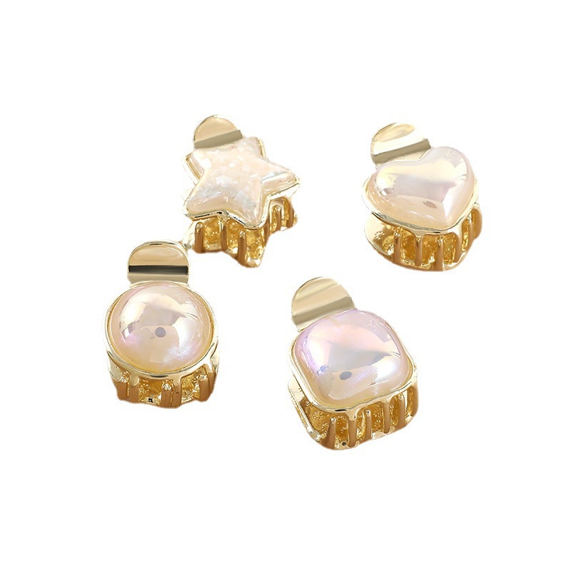 Kẹp Tóc Mini Đính Ngọc Trai Dễ Thương Phong Cách Hàn Quốc