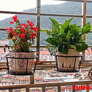 Giỏ hoa treo ban công kệ để chậu cây cảnh có móc chắc chắn sơn tĩnh điện HH007