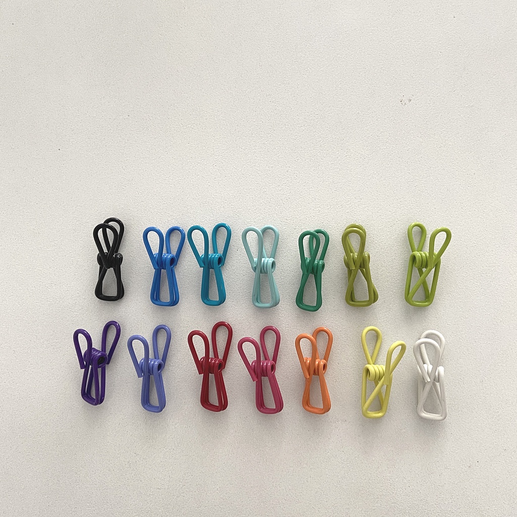 Kẹp Quần Áo Chống Gió Bằng Nhựa Nhiều Màu Sắc Đa Năng Phong Cách Hàn Quốc DIY