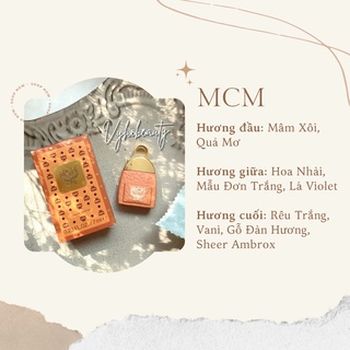 Nước hoa MCM 7ml balo độc lạ