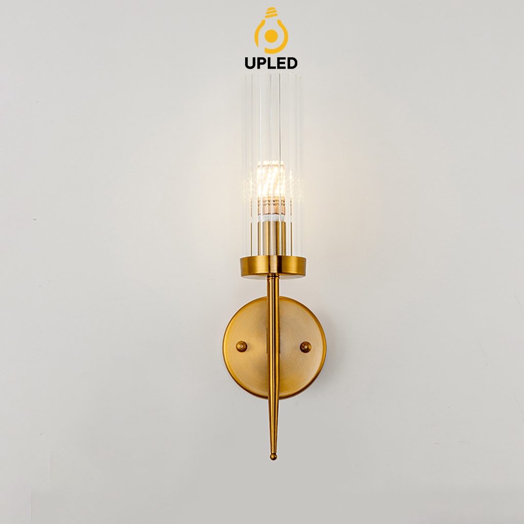 Đèn ngủ Treo Tường chao dài Upled Decor Nội Thất trong nhà mạ vàng Cao Cấp