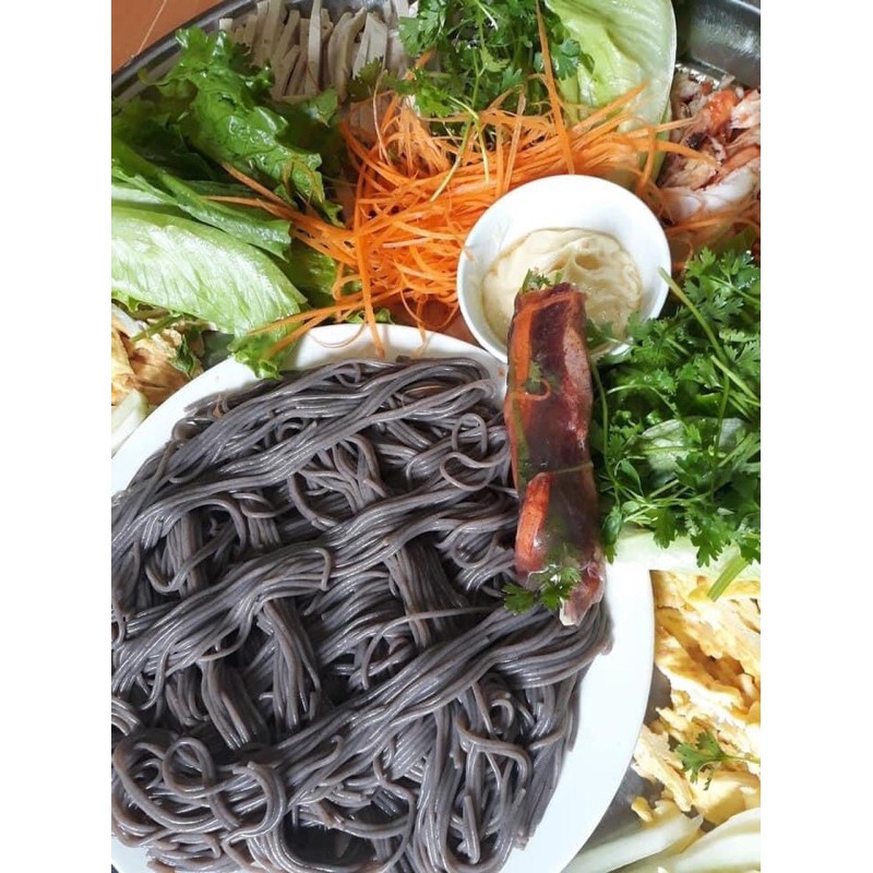 Mì bún gạo lứt đen ngũ vị Cao Tuyền đặc sản Cao Bằng eatclean/keto/das (500g)