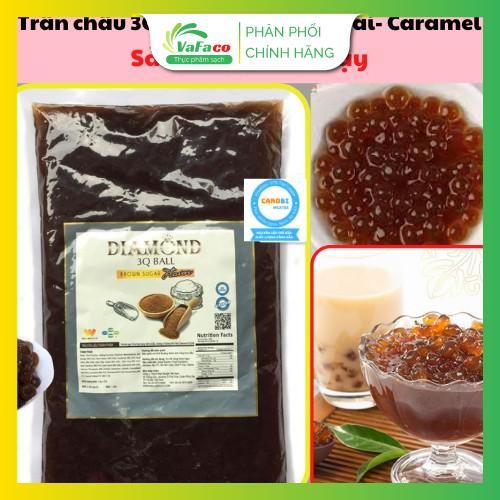 Trân Châu 3Q Diamond Hạt Ngọc Trai Vị Caramel Đường Đen - Túi 2kg Dai Giòn Ăn Liền