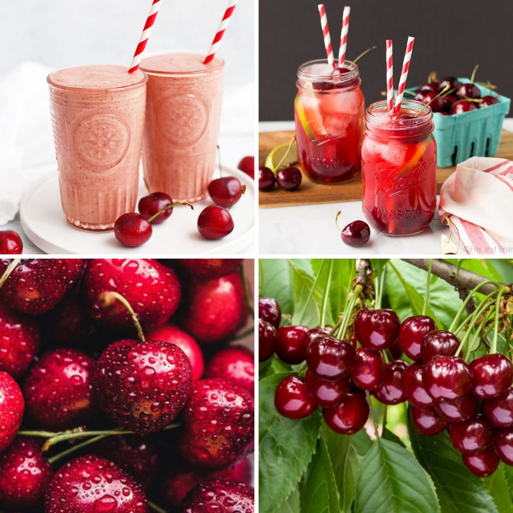 Sốt Cherry Nghiền Nhuyễn - Smoothie Cherry Jupiter Hàn Quốc - Chai 1,8kg - Pha trà trái cây, đá xay, trà sữa,...