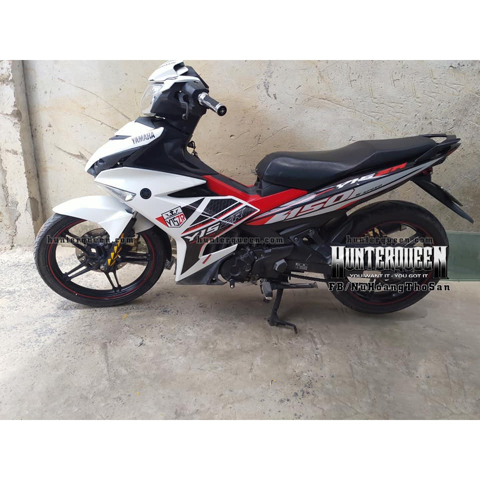 Tem Exciter 150. Tem Y15ZR. Xe đen trắng. Chỉnh sửa theo yêu cầu. Sắc nét, bền màu, chống nước