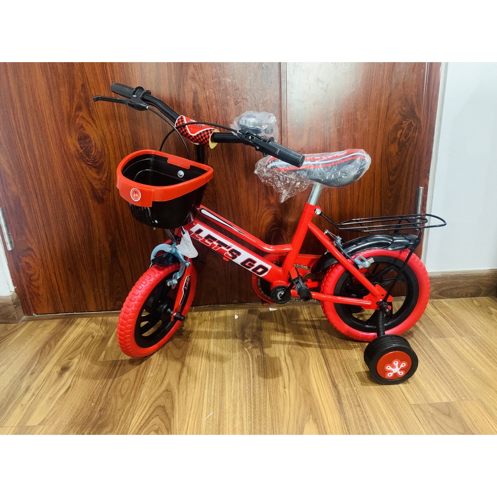 Xe đạp trẻ em 12inch hàng Nhựa lớn  xe thăng bằng cho bé