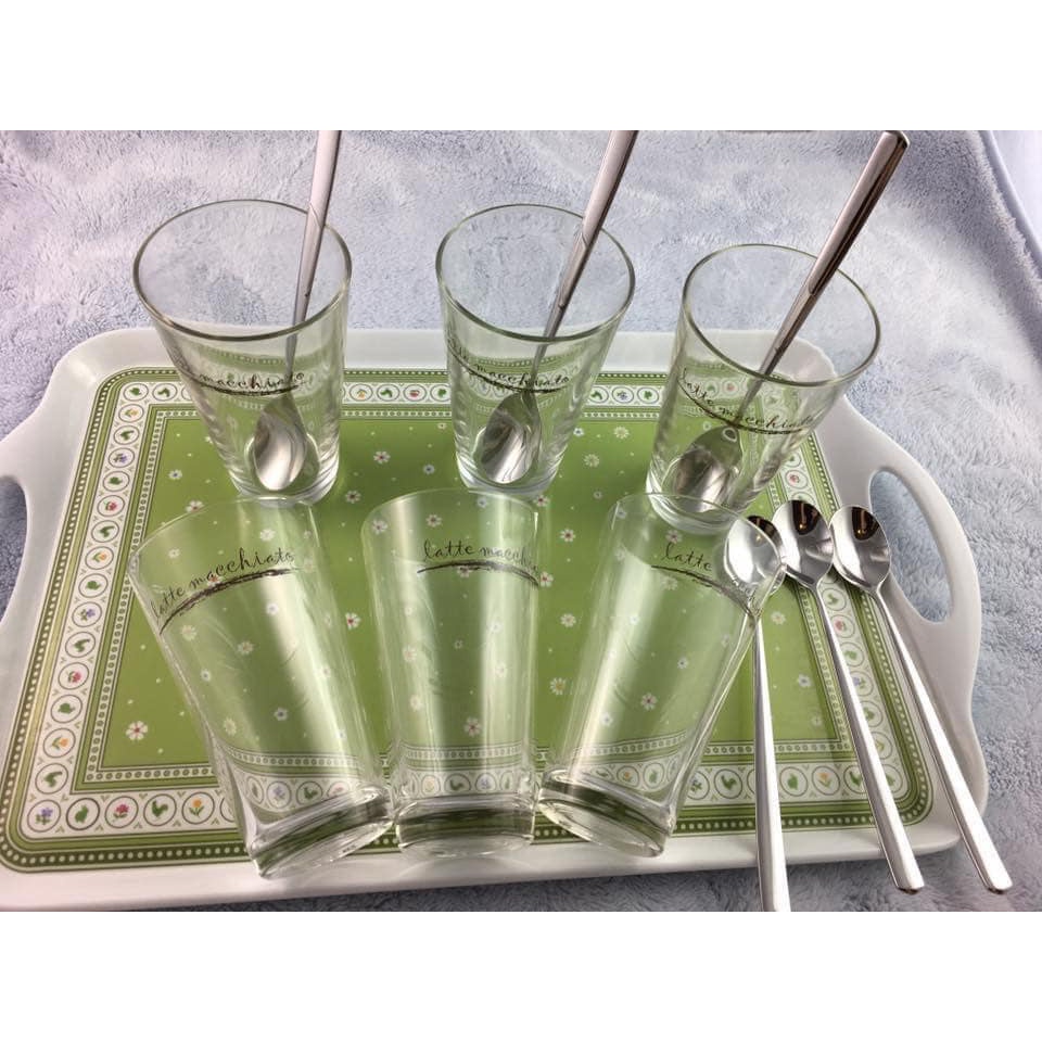 Set thìa dài uống cà phê Latte, nước chanh cam, cocktail WMF Nouva 19cm