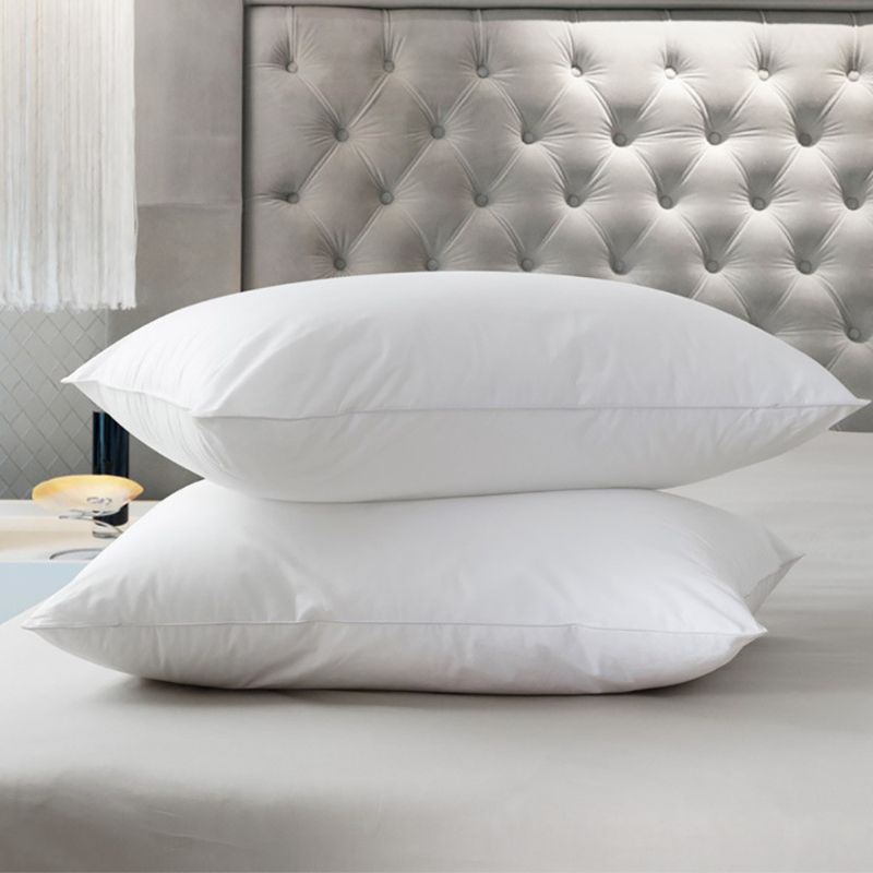 02 Gối lông vũ nhân tạo khách sạn 3-4*, gối bông microfiber giả lông vũ, gối khách sạn cao cấp
