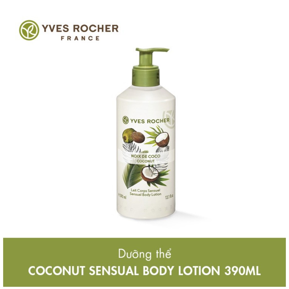 Sữa Dưỡng Thể Yves Rocher Coconut Sensual Body Lotion 390ml