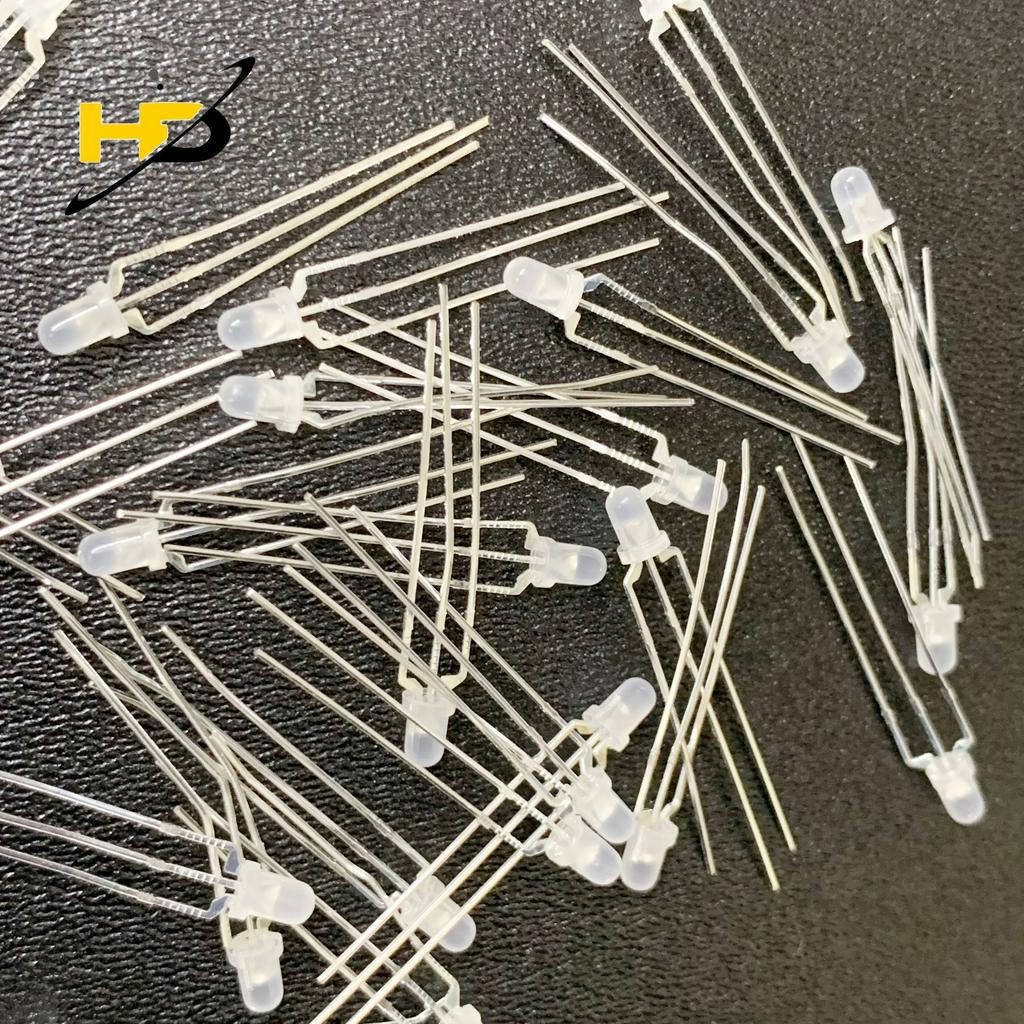 Gói 20 Chiếc Led 3mm Đầu Tròn 2 Màu Xanh Lá Và Đỏ K Chung 3 Chân Cắm