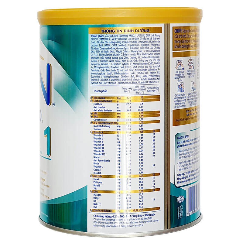 Sữa Nan Việt số 4 ( 2-6 tuổi ) 900g date luôn mới
