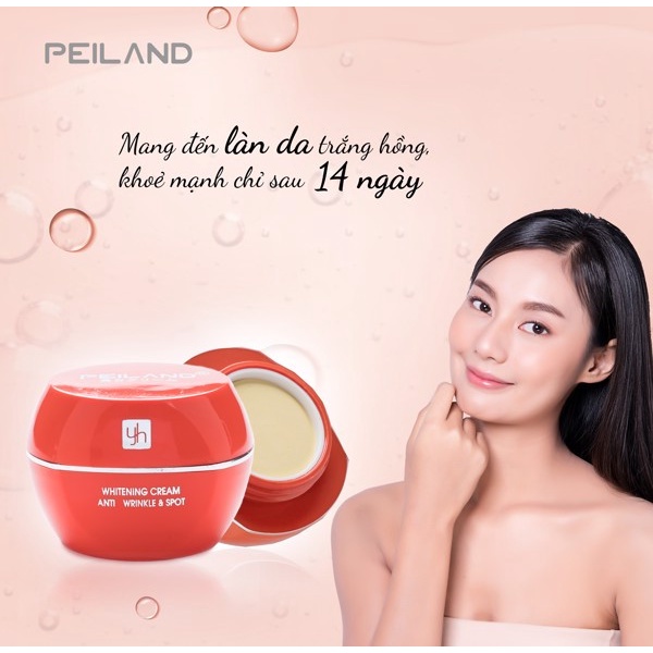 Kem PeiLand màu cam dưỡng da siêu trắng Chống nắng 20g