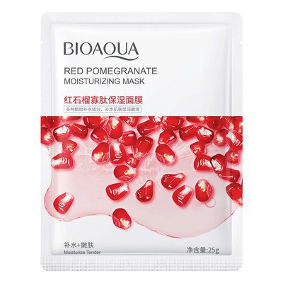 Mặt nạ giấy trái cây dưỡng trắng cấp ẩm giảm mụn mask nội địa cao cấp BIOAQUA 8 vị thiên nhiên