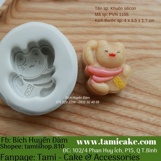 Khuôn silicon PVN 1155 (Khuôn làm bánh trung thu 50g)