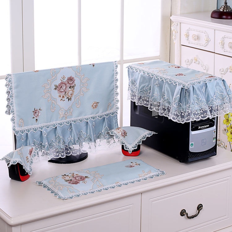 Vỏ máy tính, tính để bàn, nắp chống bụi, vải, ren, màn hình LCD, trang trí nhà, chủ, khăn