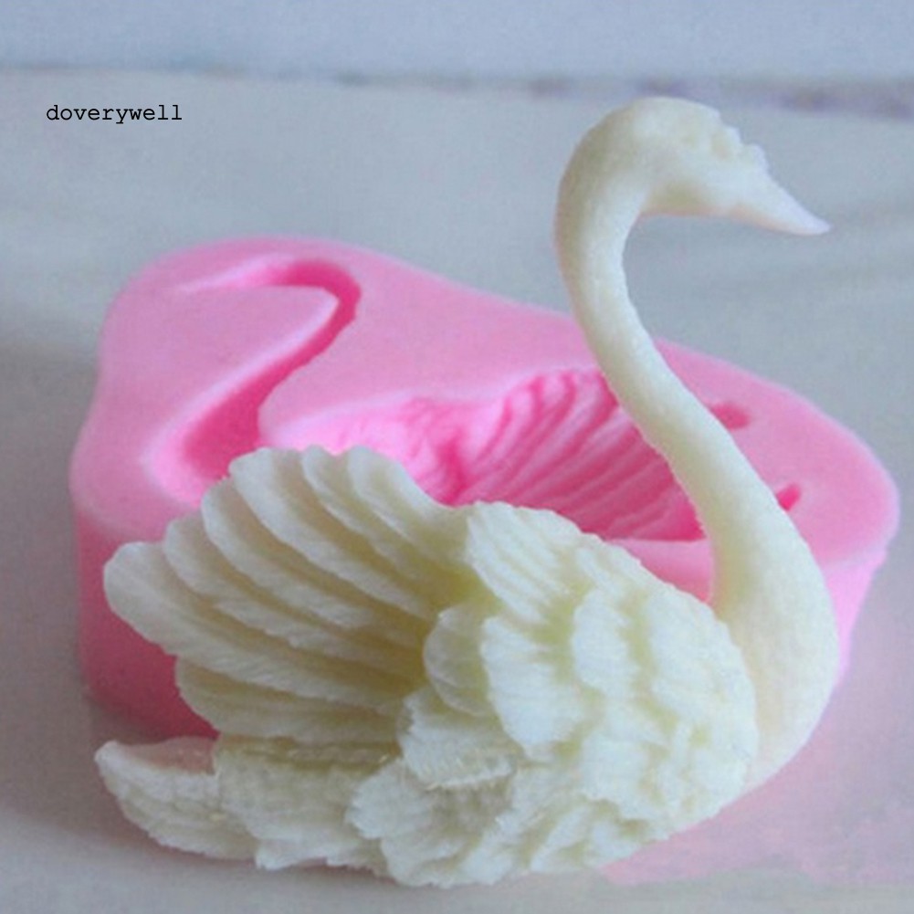 Khuôn silicon tạo hình làm bánh hình thiên nga 3D