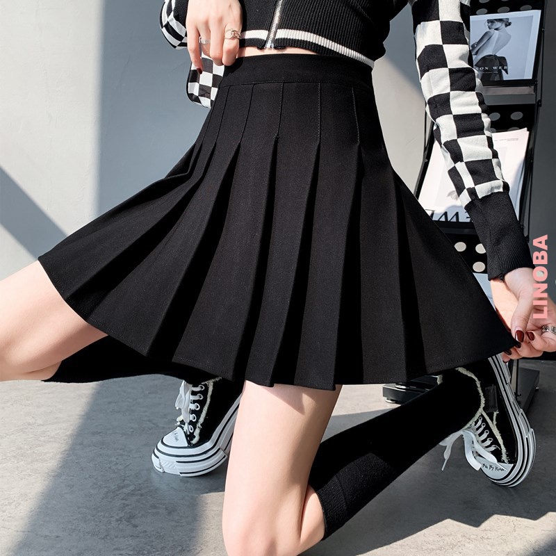 Chân váy tennis xếp ly ngắn nâu bigsize ba màu LINOBA CV01 | BigBuy360 - bigbuy360.vn