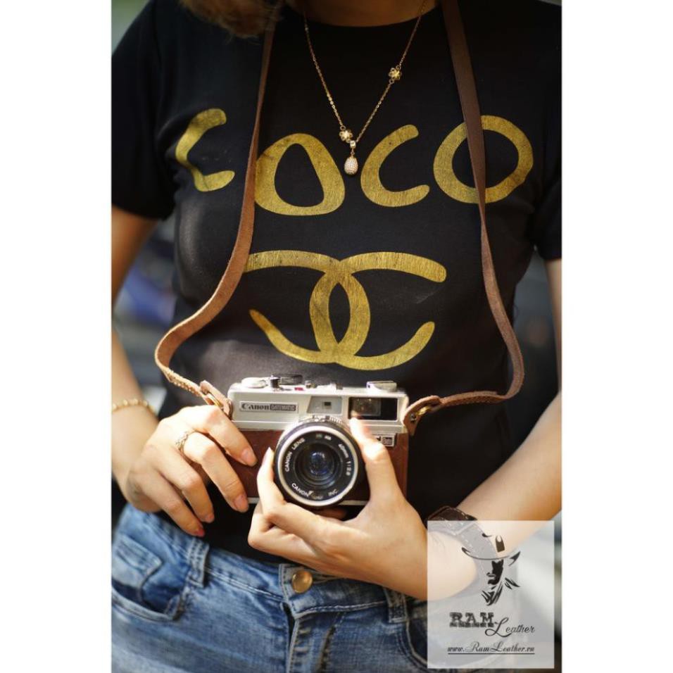 DÂY MÁY ẢNH FILM DA BÒ THẬT RAM A2 MÀI NHÁM CAO CẤP – CHÍNH HÃNG RAM LEATHER *