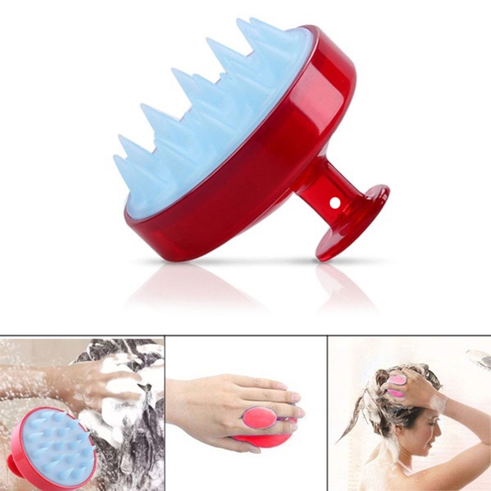 Dụng cụ massage da đầu &amp; gội đầu bằng silicon giảm stress