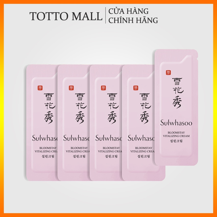 [Date 25 - 30 gói] Kem phục hồi Sulwhasoo Bloomstay Vitalizing Cream - Kem tái tạo da sulwhasoo; Kem hoa mơ Sulwhasoo