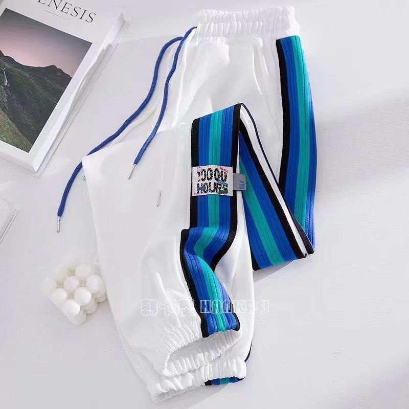 Jiashucheng Quần Thể Thao Dáng Rộng Có Khóa Màu Sắc Giản Dị Dành Cho Nữ